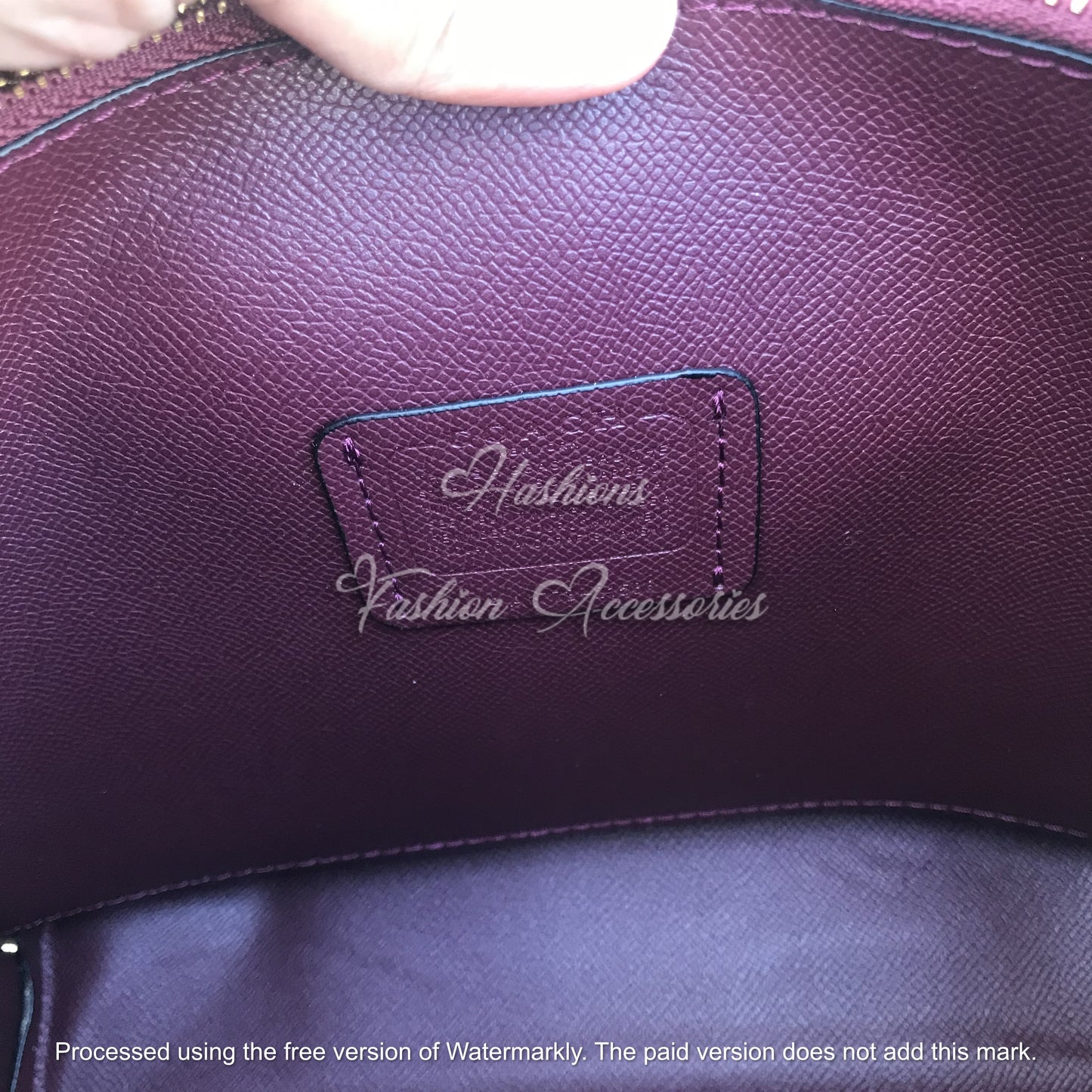 Monogram Leather Tote Bag – Signature Print Shoulder Bag