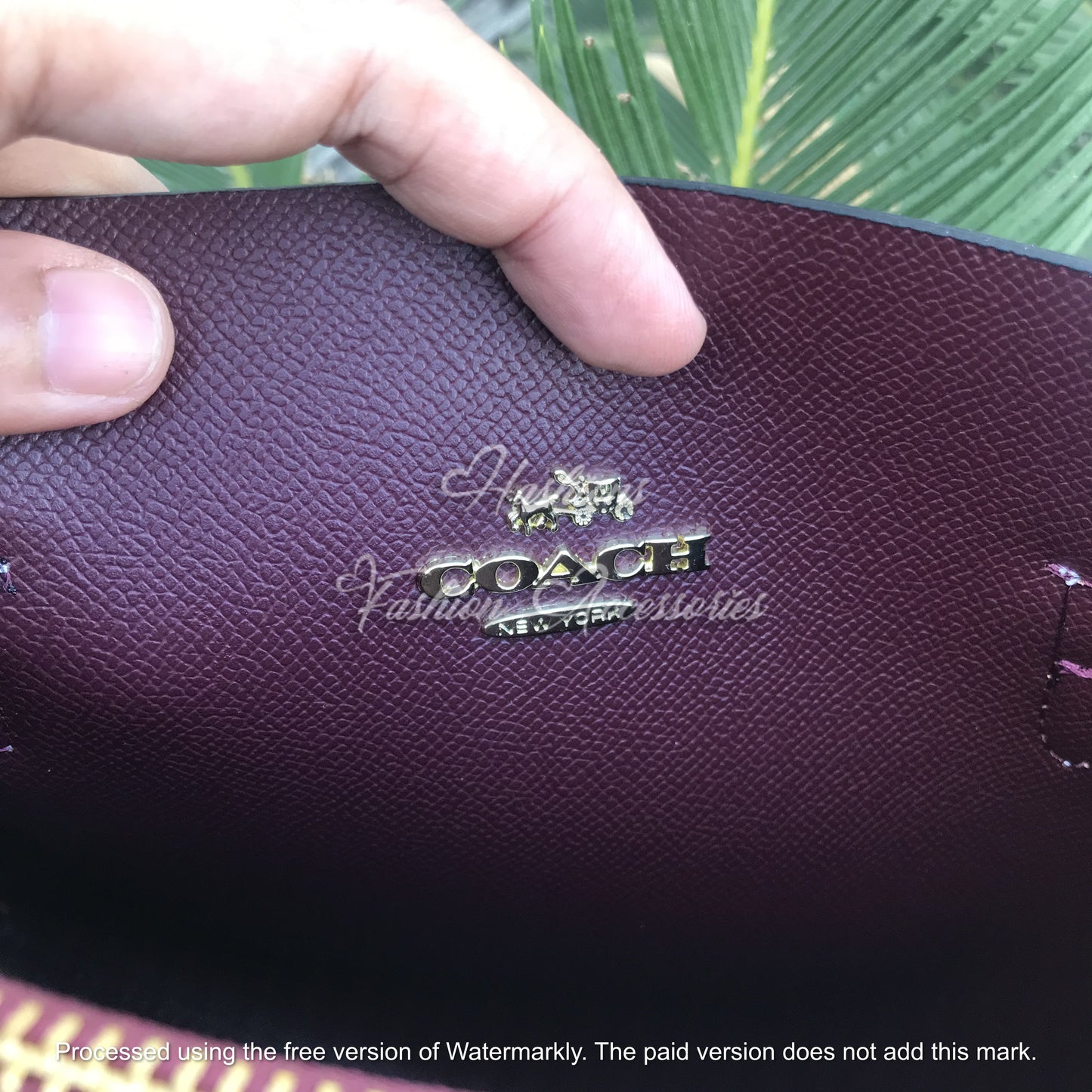 Monogram Leather Tote Bag – Signature Print Shoulder Bag