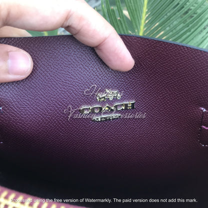 Monogram Leather Tote Bag – Signature Print Shoulder Bag