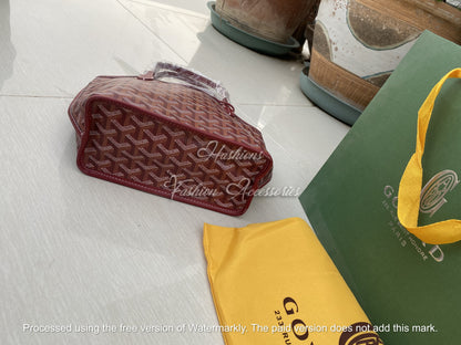 Mini Tote Bag for Women – Geometric Print, Coated Canvas