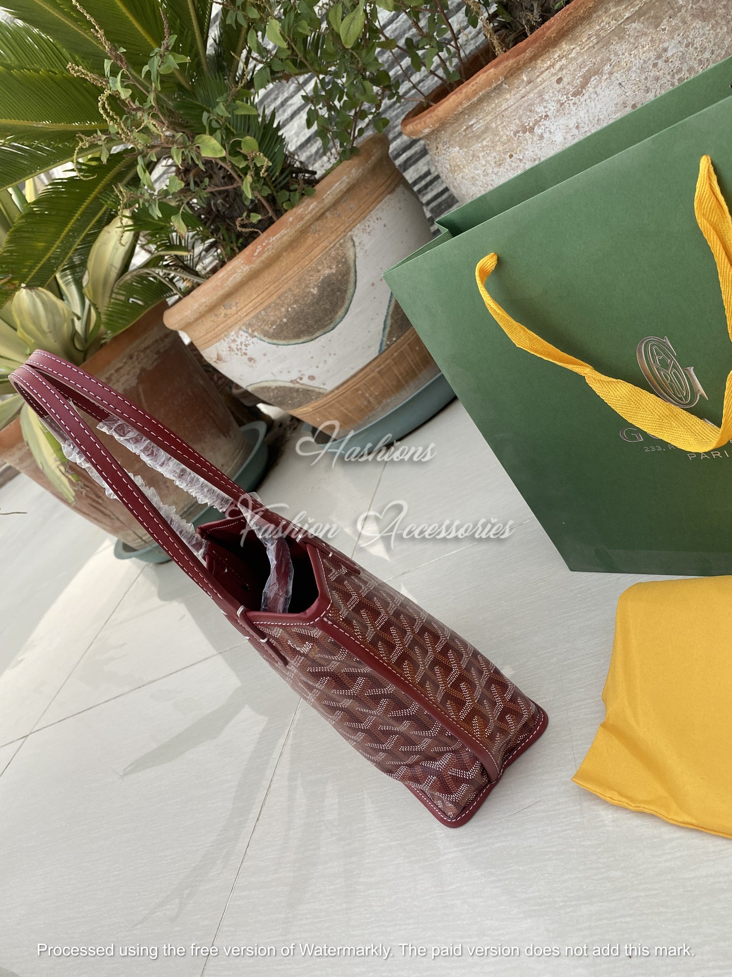 Mini Tote Bag for Women – Geometric Print, Coated Canvas