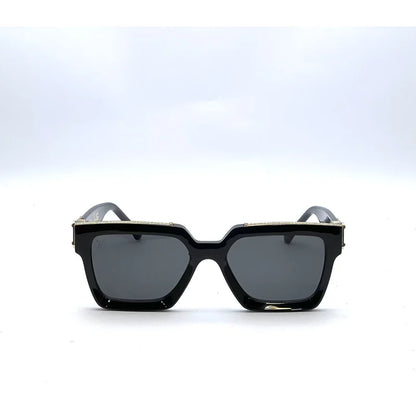 Bold Square Luxury Sunglasses – Gold Accent UV400 Shades for Men & Women