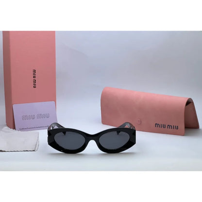 Women’s Retro Oval Cat-Eye Sunglasses – Thick Frame, UV400, Trendy Street Style (4 Colors)