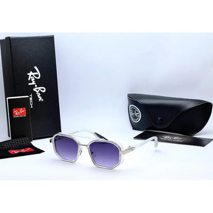 Retro Hexagonal Sunglasses – UV400 Protective Dual-Frame Shades (Multiple Colors)