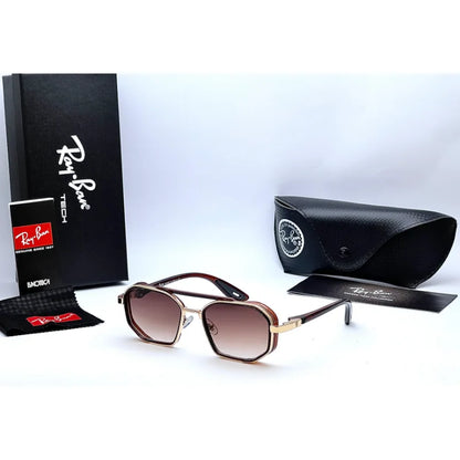 Retro Hexagonal Sunglasses – UV400 Protective Dual-Frame Shades (Multiple Colors)