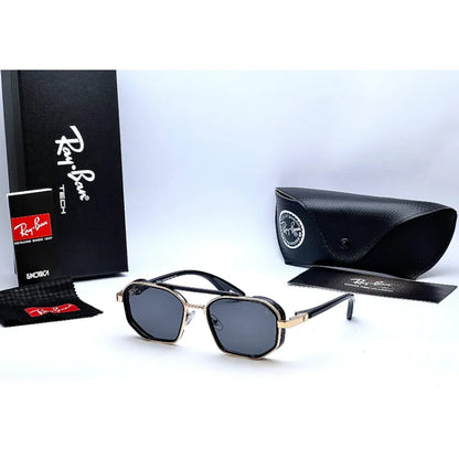 Retro Hexagonal Sunglasses – UV400 Protective Dual-Frame Shades (Multiple Colors)