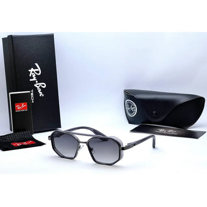 Geometric Square Sunglasses – Dual-Tone Frame UV400 Shades (Multiple Colors)