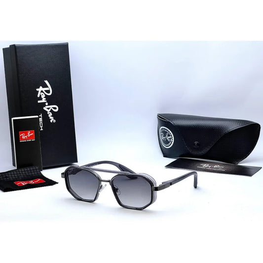 Geometric Square Sunglasses – Dual-Tone Frame UV400 Shades (Multiple Colors)