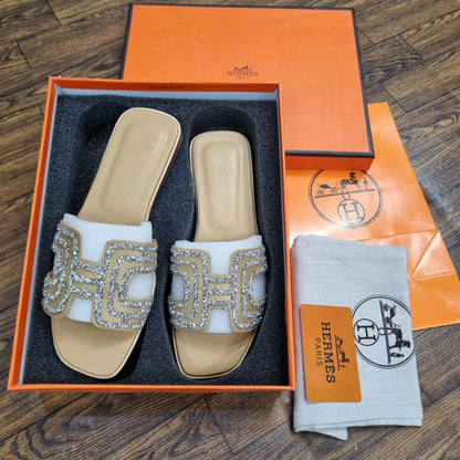Glitter Top HERMES Flats