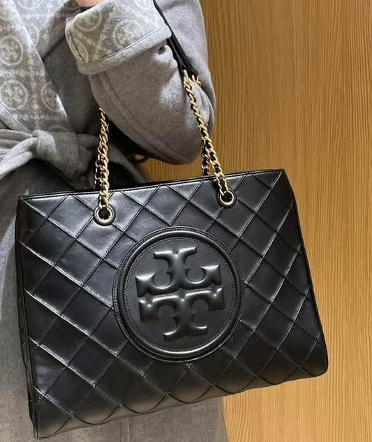 TB Diamond Pattern Tote Bag