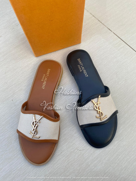 YSL Canvas Flats