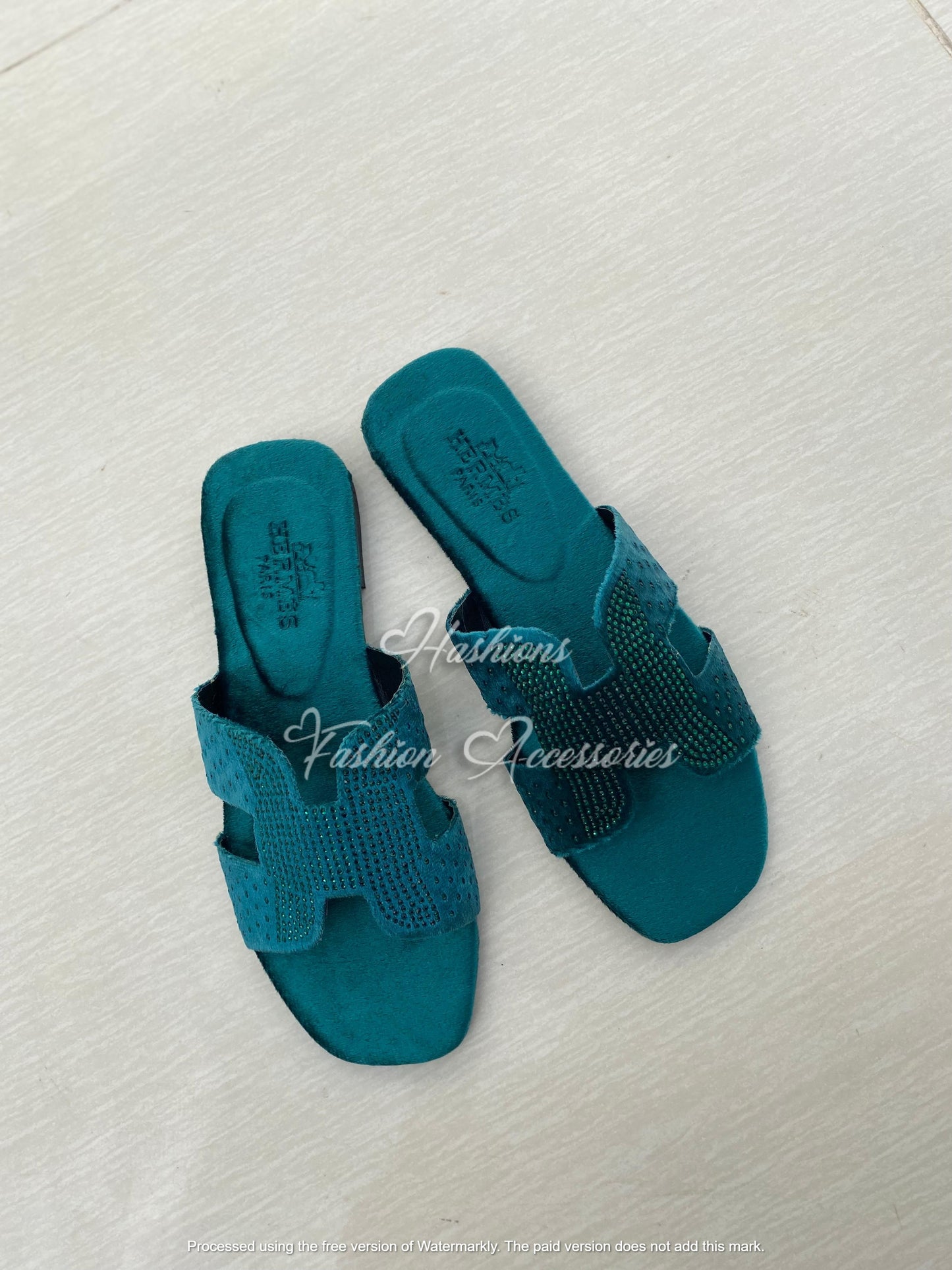 Rhinestone H Flats