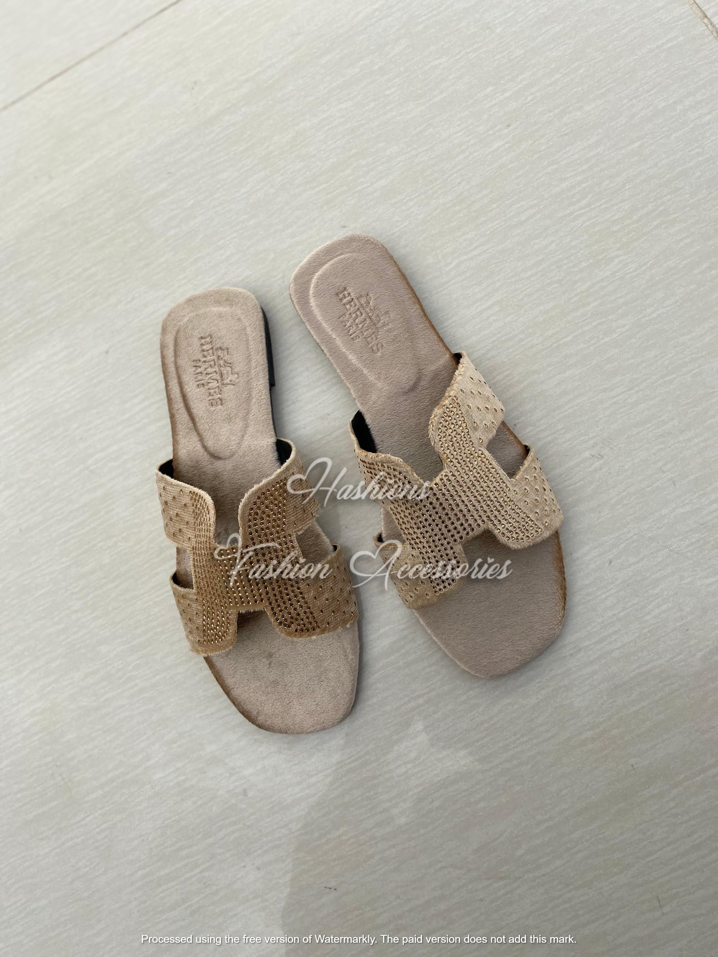 Rhinestone H Flats