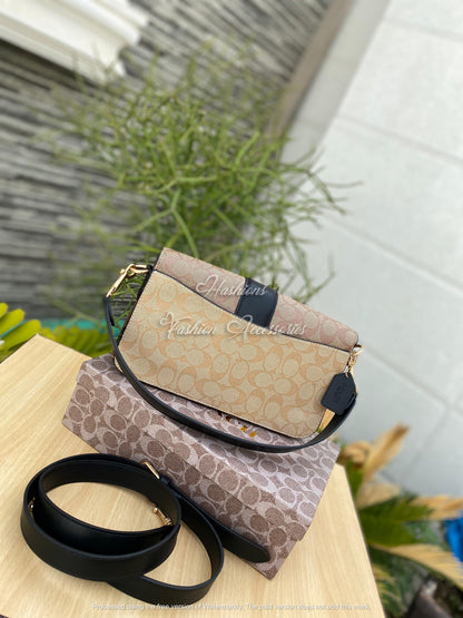 Coach Blocked Signature Canvas Bag