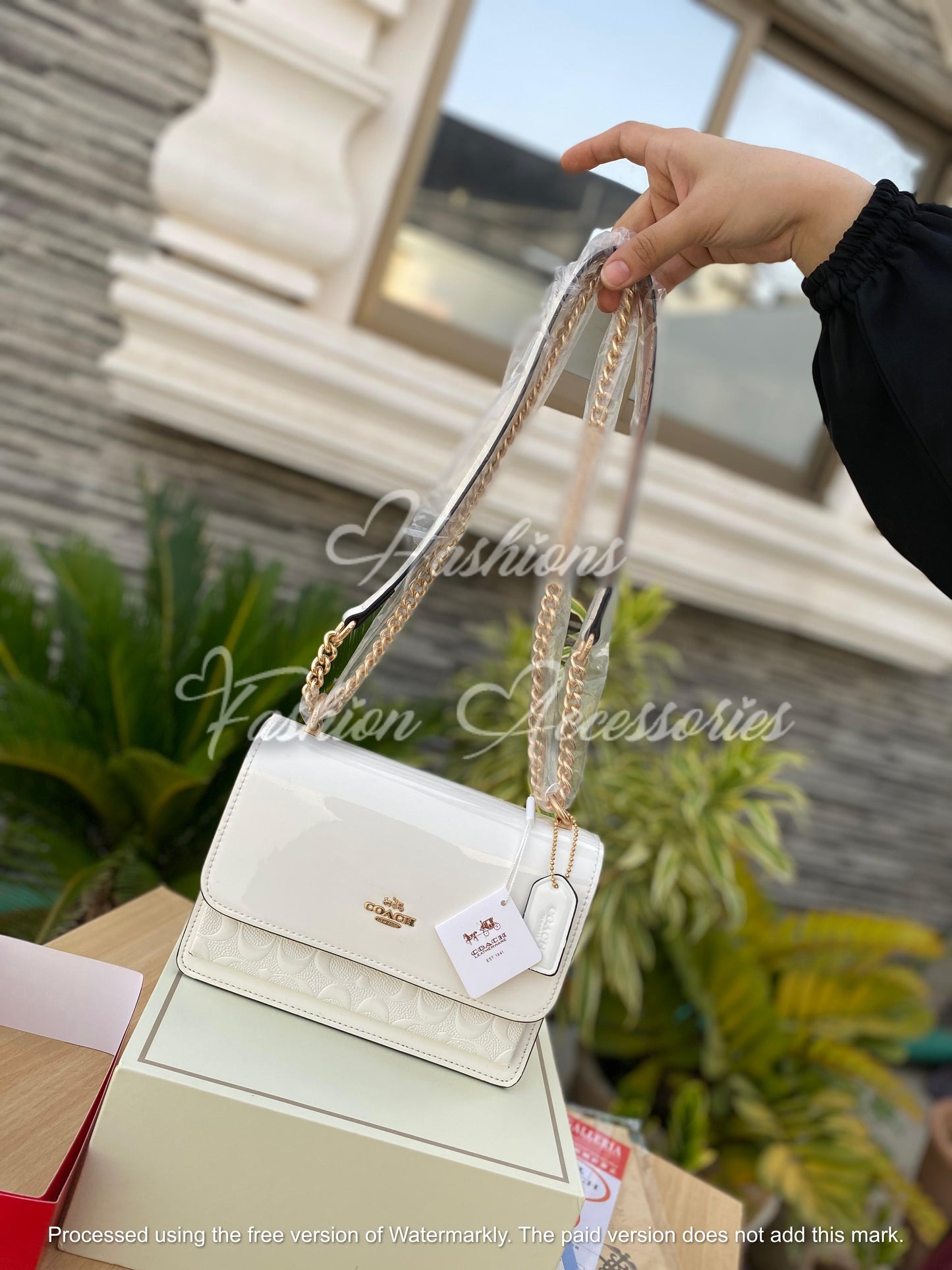 Coach Patent Leather Shoulder Bag