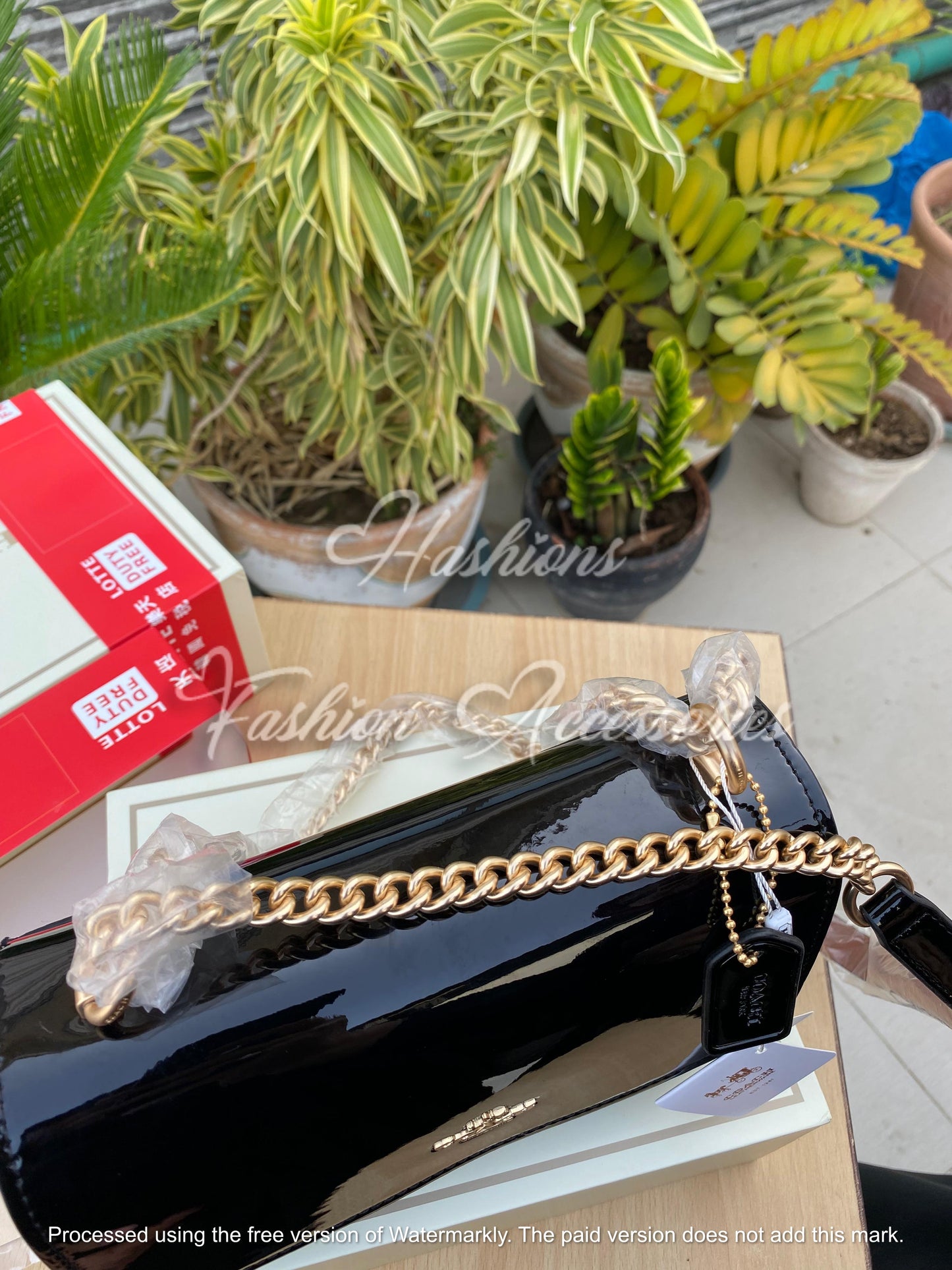 Coach Patent Leather Shoulder Bag