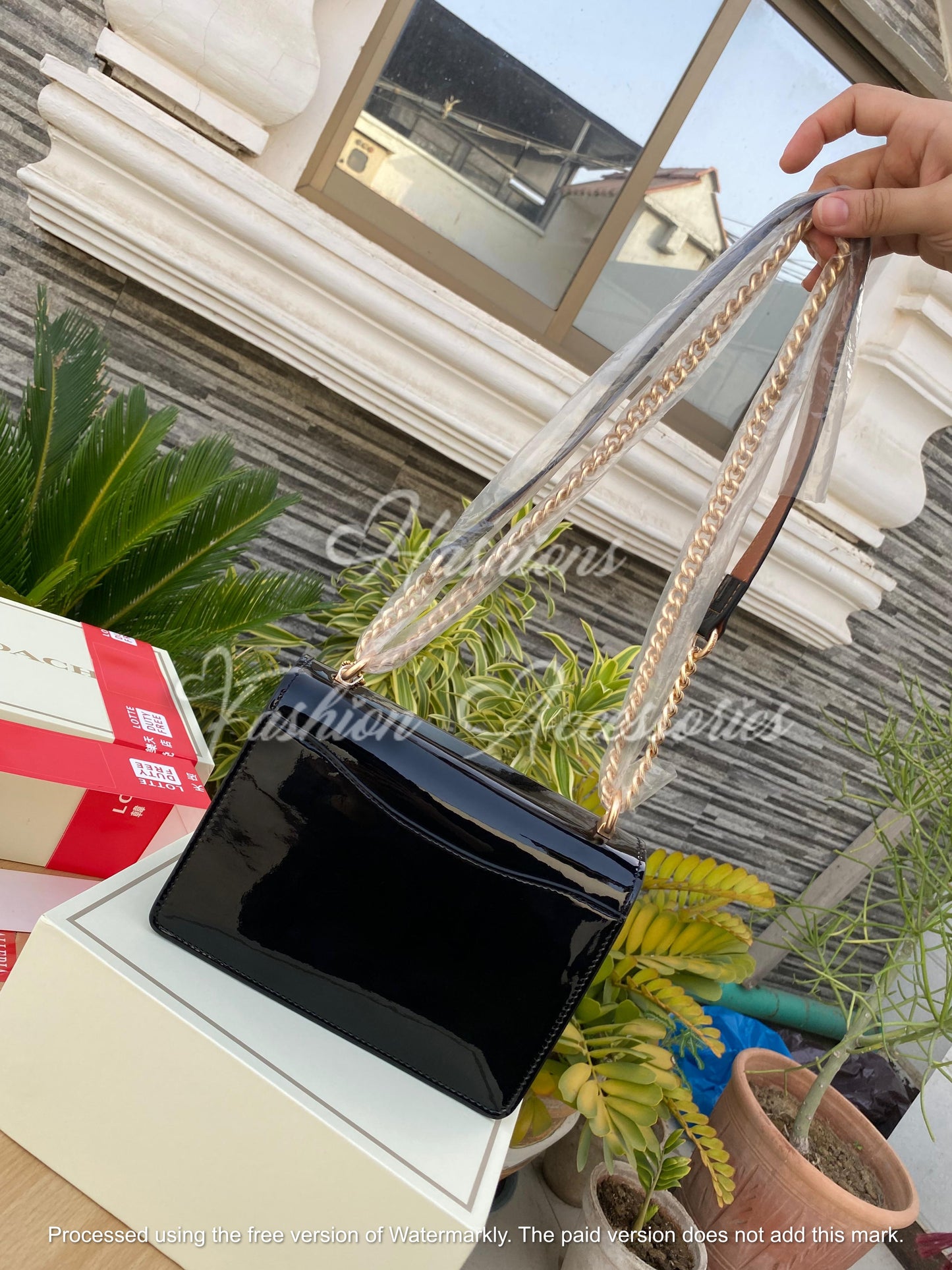 Coach Patent Leather Shoulder Bag
