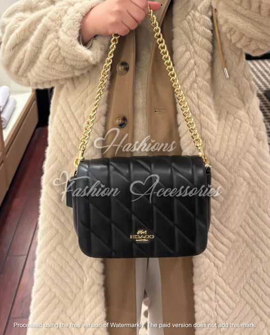 Coach Quinn Leather Shoulder Bag