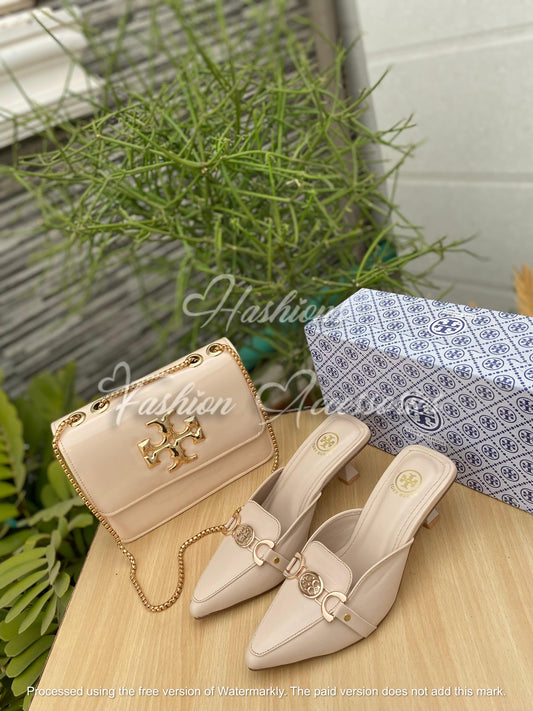 Tory Chic – Handbag & Mule Combo