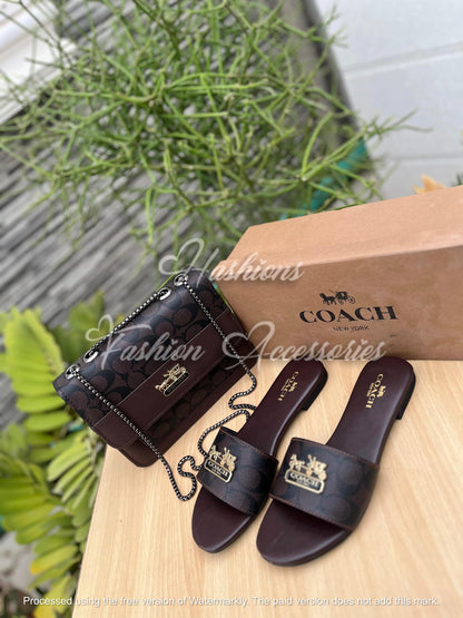 Coach Classic Monogram – Bag & Slide Combo