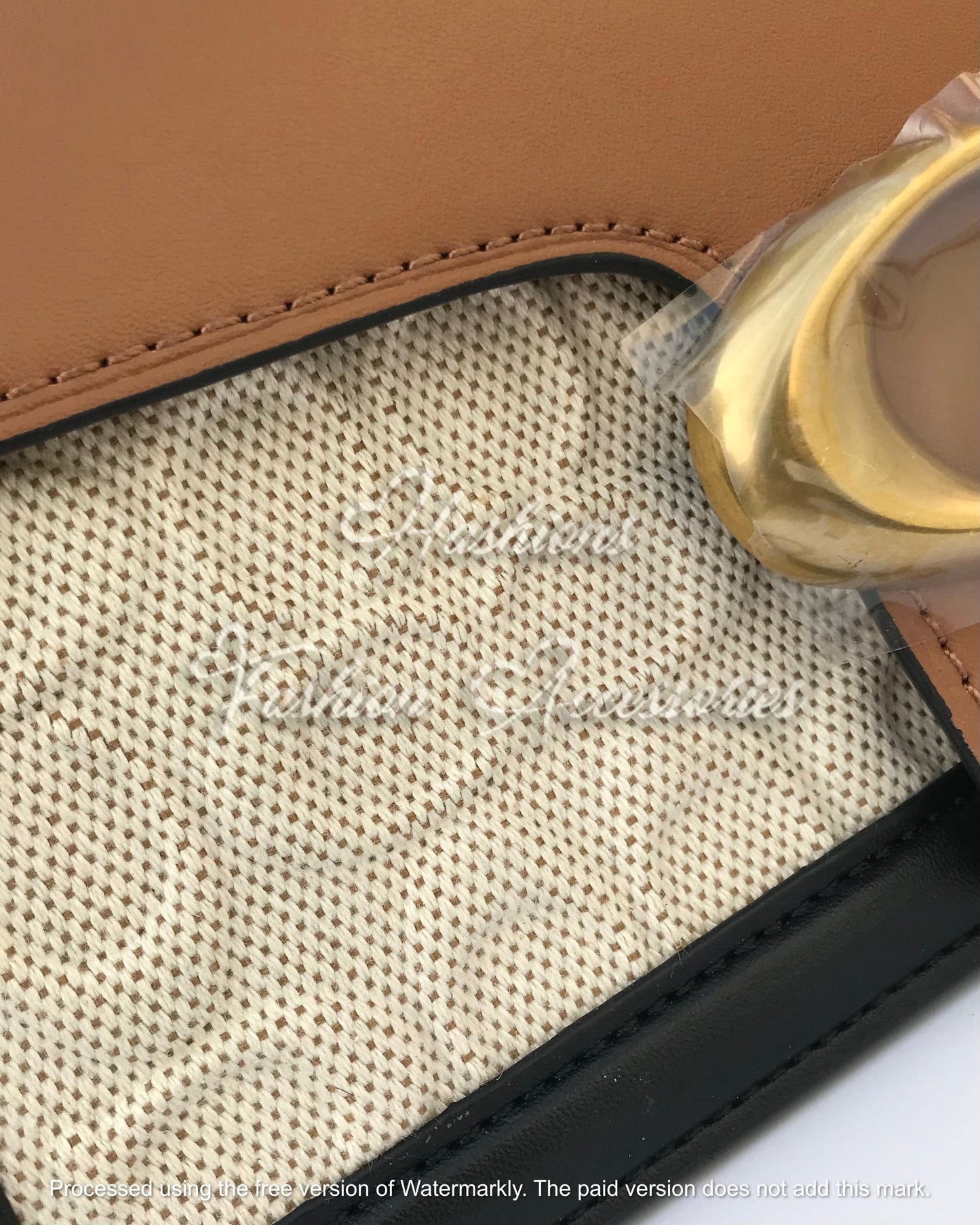 Classic Coach C-Buckle Shoulder Bag – Tan & Canvas Elegance