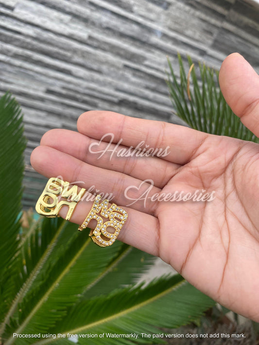 Letter Earrings