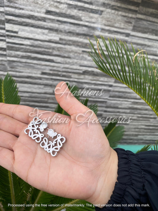 Loewe Silver Logo Studs