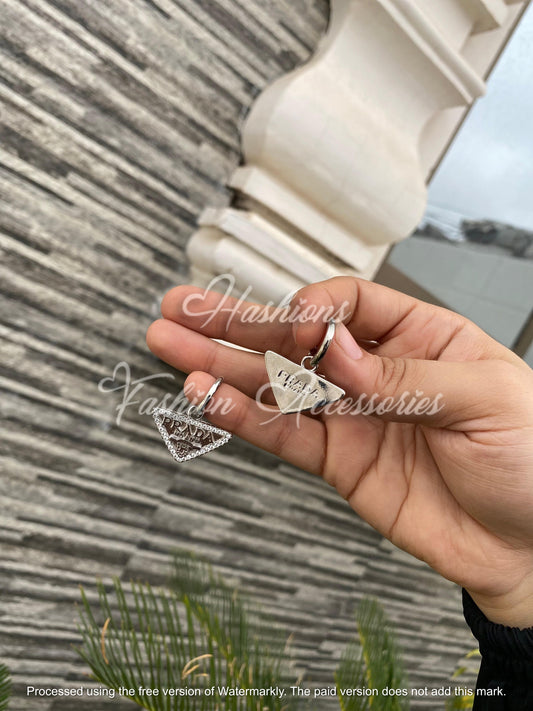 Prada Logo Earrings