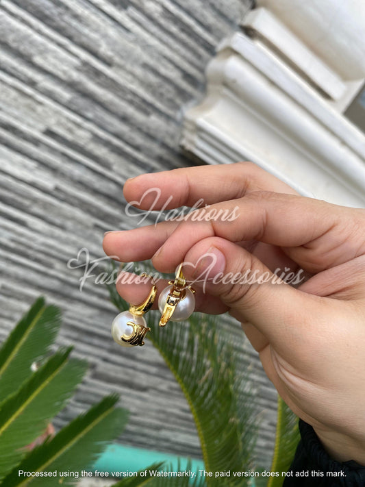 Celine Pearl Drop Earrings