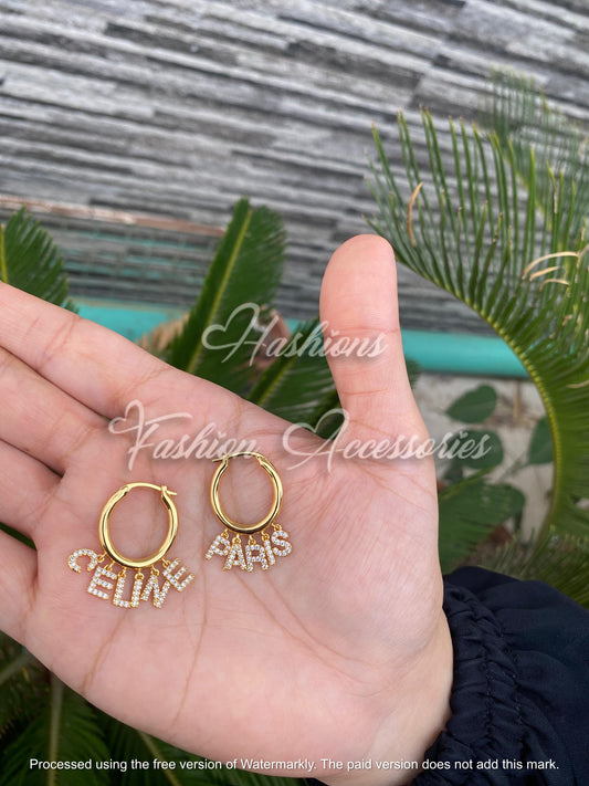 Celine Hoops Charm