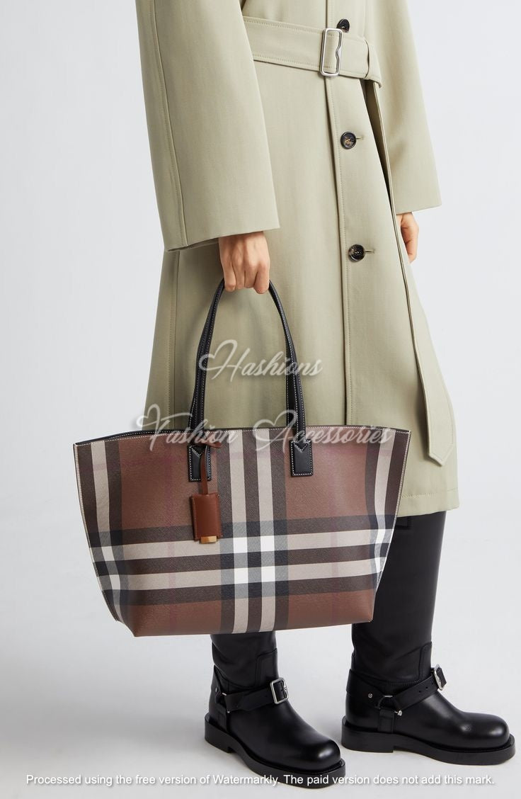 Burberry Medium Check Tote Bag