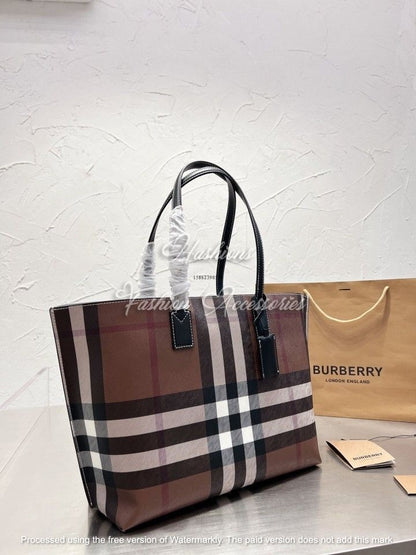 Burberry Medium Check Tote Bag