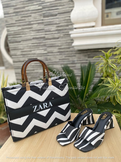 Zara Tote & Heels Combo