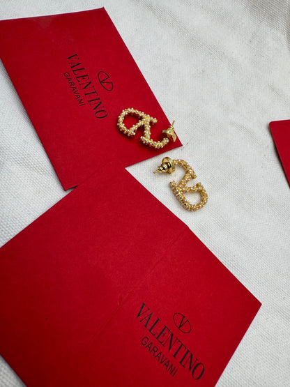 Gold-Plated Pearl Embellished Stud Earrings | Elegant Statement Jewellery for Women