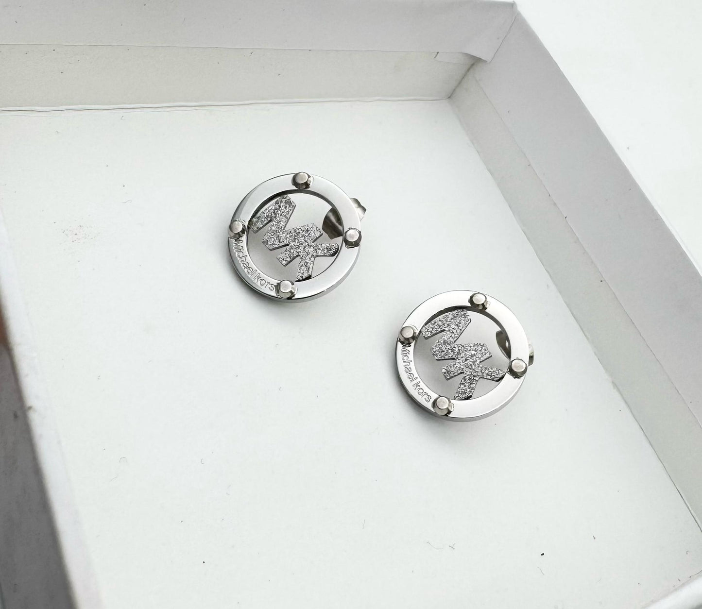 Round Crystal Accent Stud Earrings | Luxury Gold & Silver Statement Jewellery