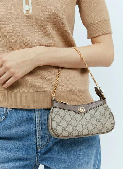 Luxury Canvas Chain Shoulder Bag – Mini Monogram Design