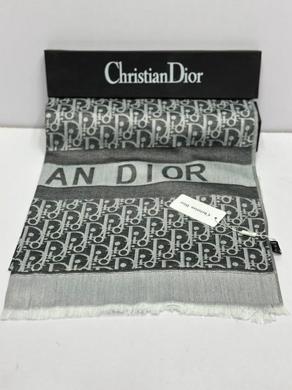 Monogram Luxe Pashmina Scarf for Women – Premium Soft Winter Wrap