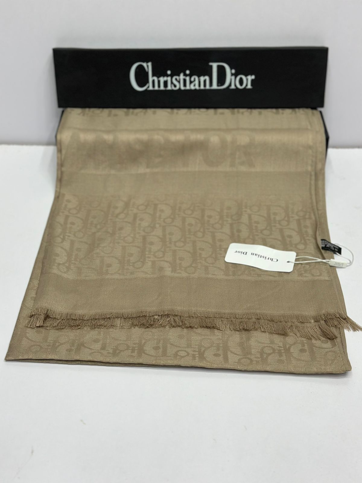 Monogram Luxe Pashmina Scarf for Women – Premium Soft Winter Wrap