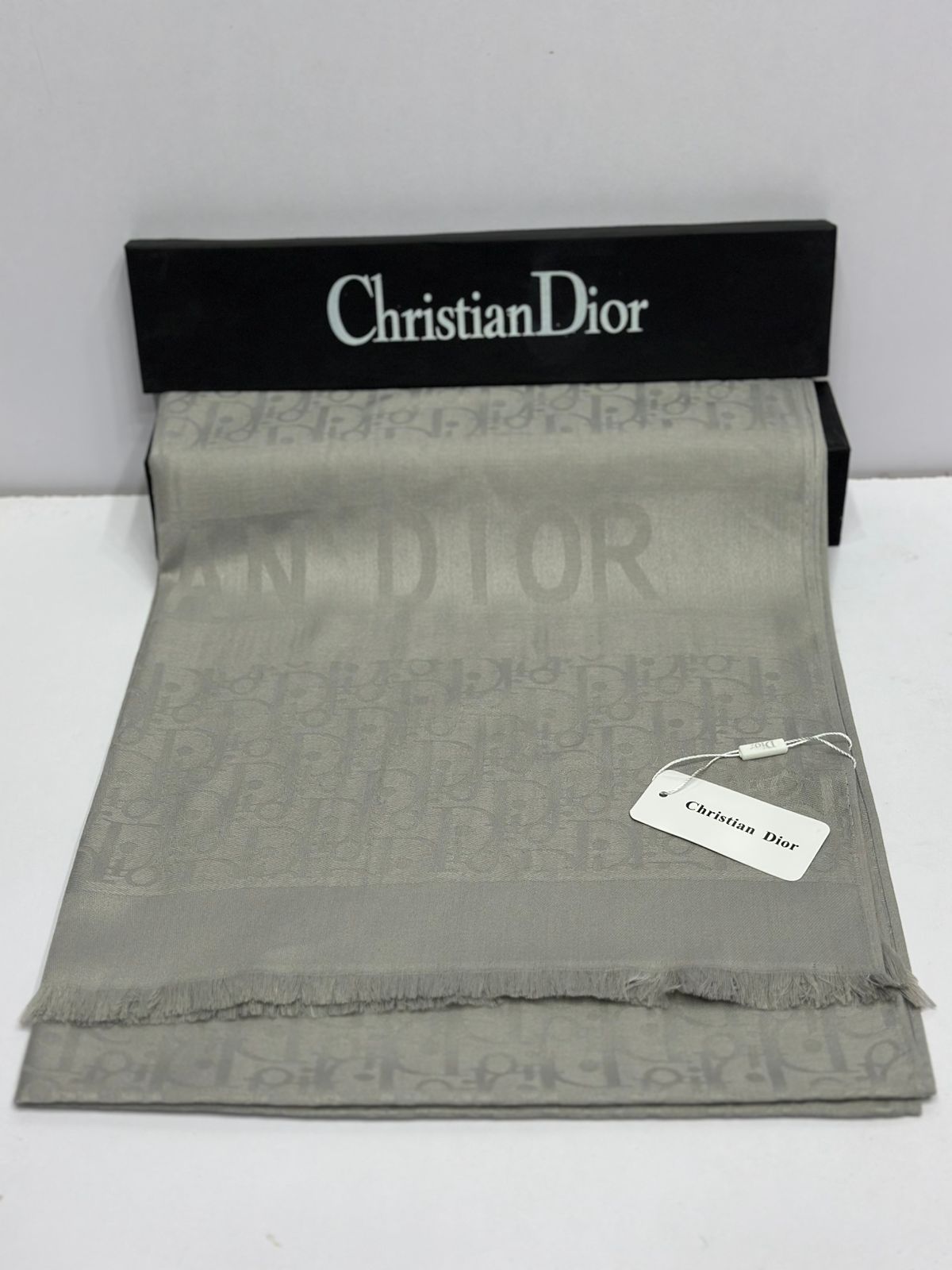 Monogram Luxe Pashmina Scarf for Women – Premium Soft Winter Wrap