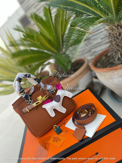 Mini Pebbled Leather Top Handle Satchel 20cm | Crossbody