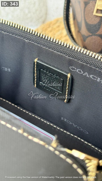 Mini Box Crossbody Bag | Monogram Canvas Top Handle Purse