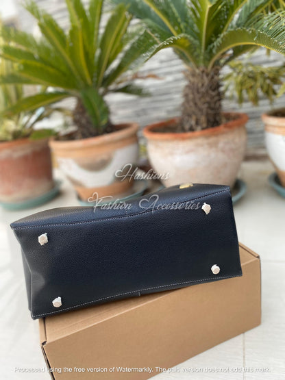 Minimalist Soft Leather Shoulder Bag | Everyday Tote