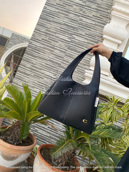 Minimalist Soft Leather Shoulder Bag | Everyday Tote