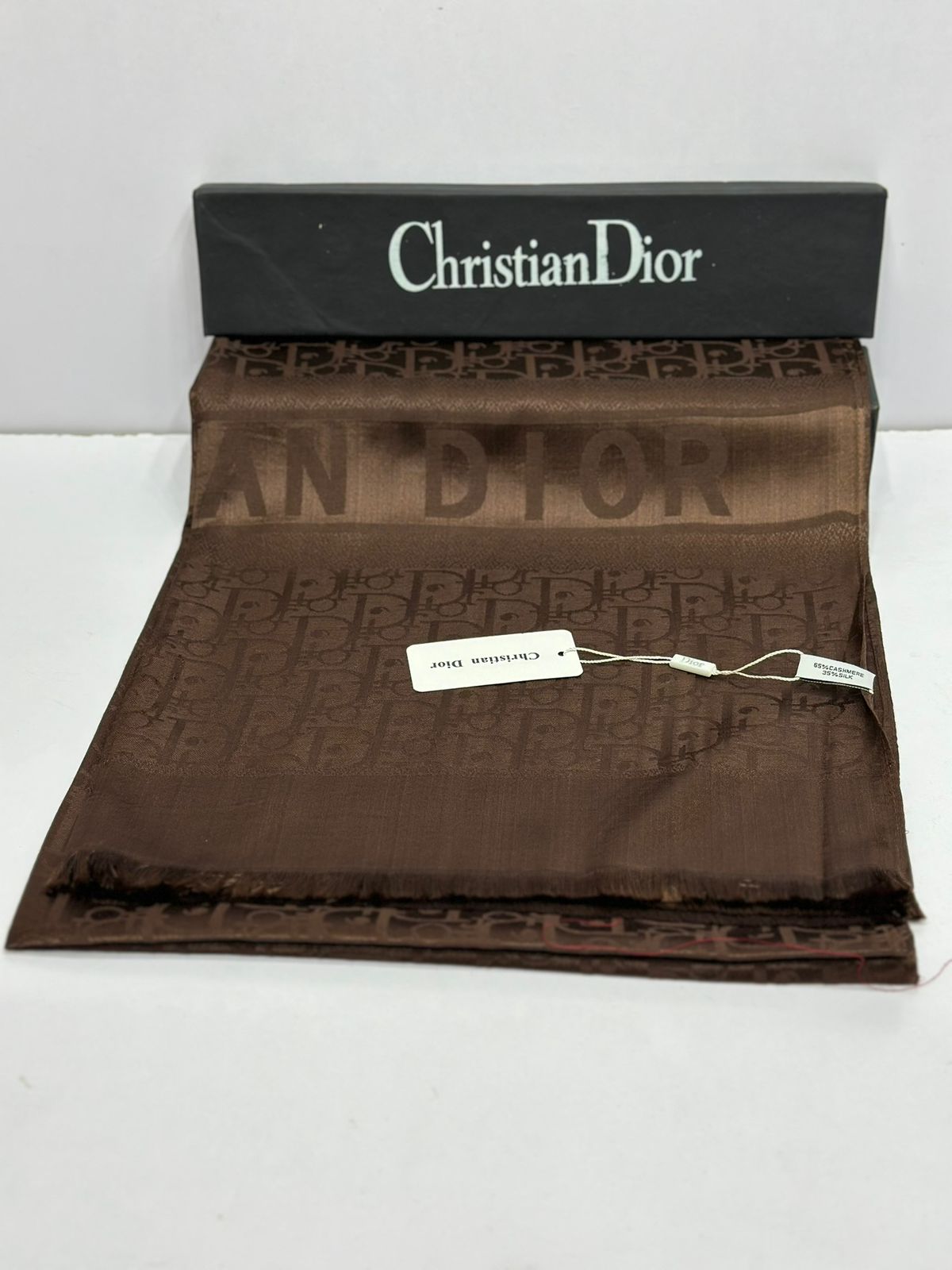 Luxury Monogram Silk Scarf for Women – Premium Soft Shine