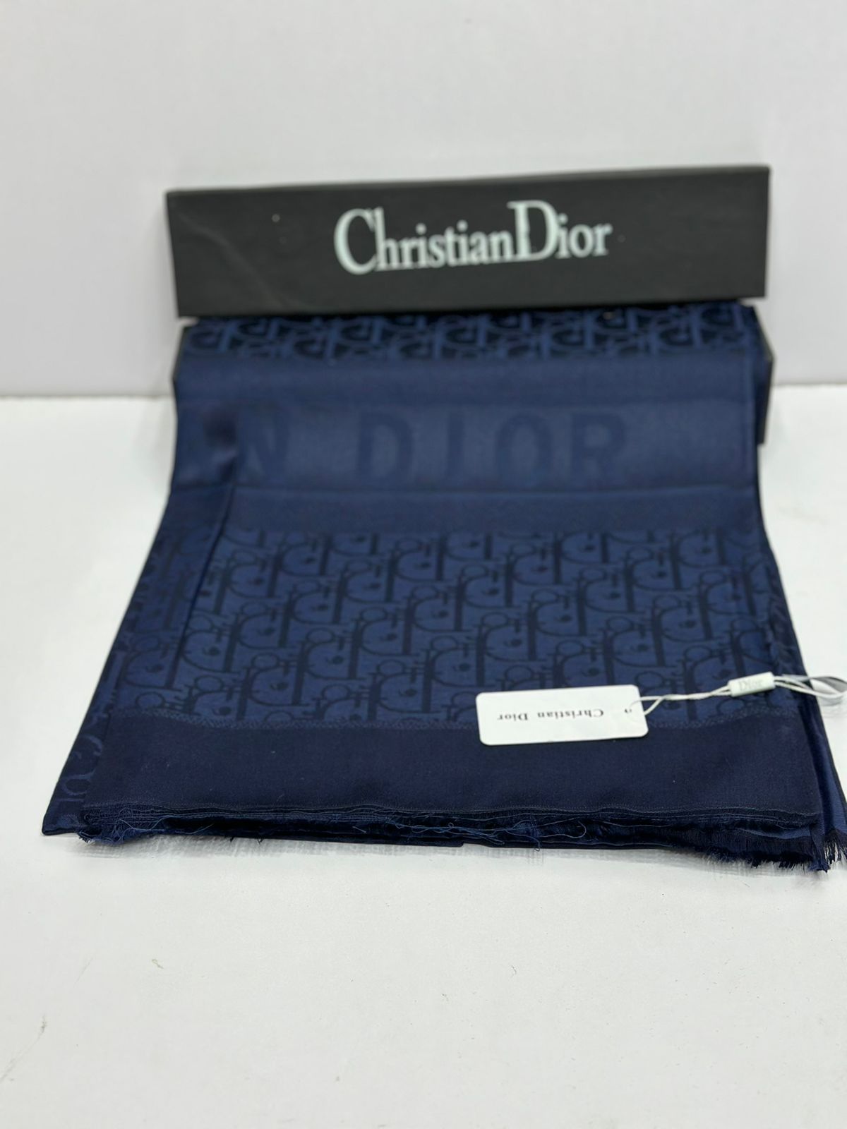 Luxury Monogram Silk Scarf for Women – Premium Soft Shine