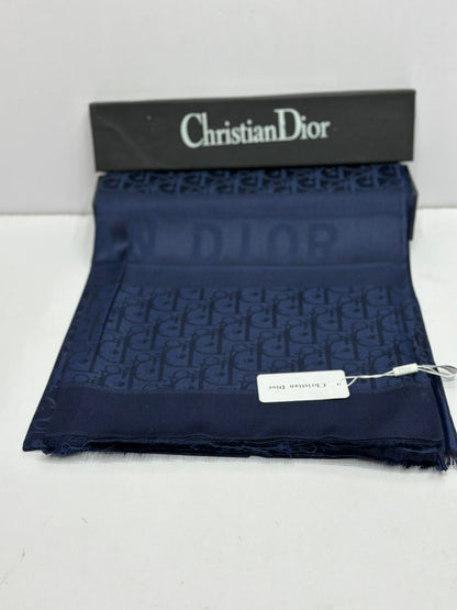 Luxury Monogram Silk Scarf for Women – Premium Soft Shine