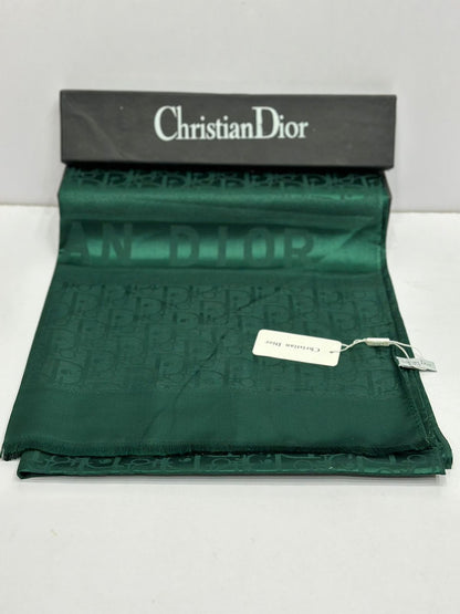 Luxury Monogram Silk Scarf for Women – Premium Soft Shine