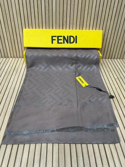 Luxury Geometric Monogram Soft-Weave Pashmina Scarf