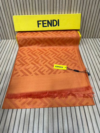 Luxury Geometric Monogram Soft-Weave Pashmina Scarf