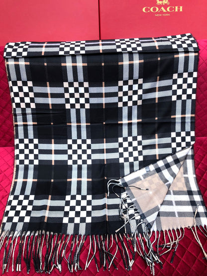 Womens Soft Warm Wool Shawl – Winter Wrap & Hijab Scarf (Multi-Color)